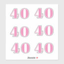 Buscar celebración de 40 años pegatinas 40 º cumpleaños