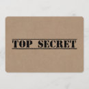 Buscar top secret invitaciones Secreto superior