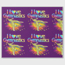 Buscar gimnasta papel de regalo Chica de gimnastas