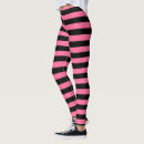 Buscar rayas horizontales negras leggings Rosa