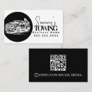 Buscar grúa tarjetas de visita Remolque