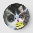 Buscar imagen del gato relojes de pared Adorable