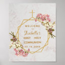 Buscar communion posters Floral