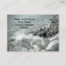 Buscar orilla tarjetas de visita Mar