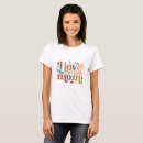 Buscar amo a mis mamás camisetas Para ella