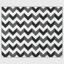 Buscar zigzag blanco y negro papel de regalo Patrón