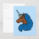 Buscar unicornio azul postales Magia chica negra