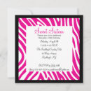 Buscar cebra y rosa invitaciones Dulce 16