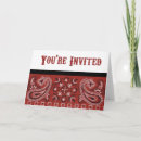 Buscar bandana invitaciones Occidental