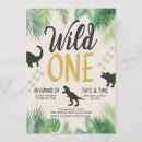 Buscar 1st birthday boy invitaciones Wild one