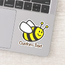 Buscar abeja sonriente pegatinas Insecto