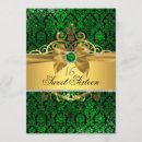 Buscar damasco dorado invitaciones Purpurina