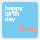 Buscar cumpleaños del feliz tarjetas pegatinas Nombre