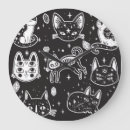 Buscar chica del gótico relojes de pared Halloween