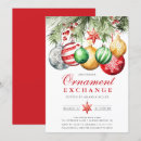 Buscar ornamento del invitaciones de navidad Intercambio de ornamentos