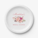 Buscar watercolor floral platos Ducha de novia