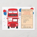 Buscar autobús de londres invitaciones Fiesta