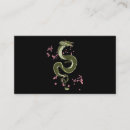 Buscar estilo japonés tarjetas de visita Dragón