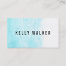 Buscar acuarela azul tarjetas de visita Moda