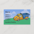 Buscar camión volquete tarjetas de visita Niños