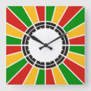 Buscar rasta relojes de pared Rayas