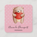 Buscar peluche tarjetas de visita Acuarela