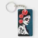Buscar día de muertos llaveros Rosas