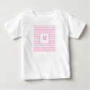 Buscar blanco bebe camisetas Monograma