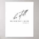 Buscar quieto posters Dios