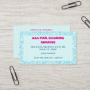 Buscar mantenimiento la piscina de tarjetas de visita Para todos