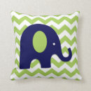 Buscar cuarto de niños del elefante cojines Verde