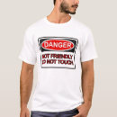 Buscar peligro camisetas Divertido