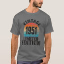 Buscar 1951 camisetas Cumpleaños