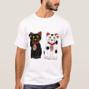 Buscar gato de la fortuna camisetas Lindo