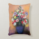 Buscar florero azul cojines Flores