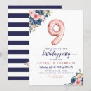 Buscar 9 años invitaciones Floral