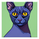 Buscar gato abstracto posters Ilustracion