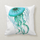 Buscar medusas blancas cojines Azul