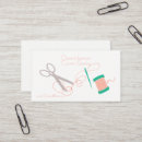 Buscar aguja tarjetas de visita Tijeras