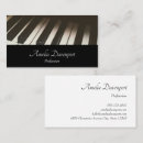 Buscar teclado musical tarjetas de visita Teclas de piano