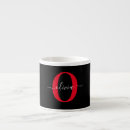 Buscar rojo con negro tazas Monogramado