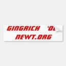Buscar newt gingrich pegatinas parachoque Político
