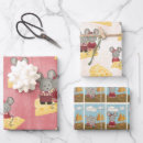 Buscar ratones papel de regalo Patrón