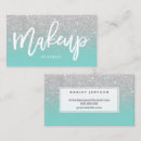 Buscar plata y turquesa tarjetas de visita Para ella