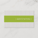 Buscar manzana verde tarjetas de visita Minimalista