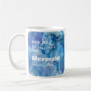 Buscar mermaid tazas Acuarela