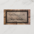 Buscar carpintería rústica tarjetas de visita General y unisex