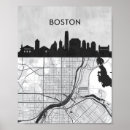 Buscar mapa de ciudad posters Boston massachusetts