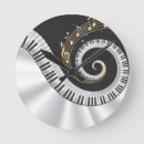 Buscar amante del piano relojes de pared Musical