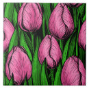 Buscar tulipanes rosados azulejos Tulipán